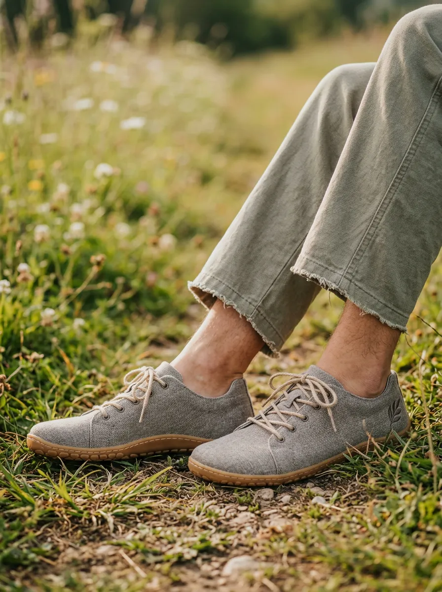 Minimal Leaf Graphic Look Unisex Barefoot Shoes
