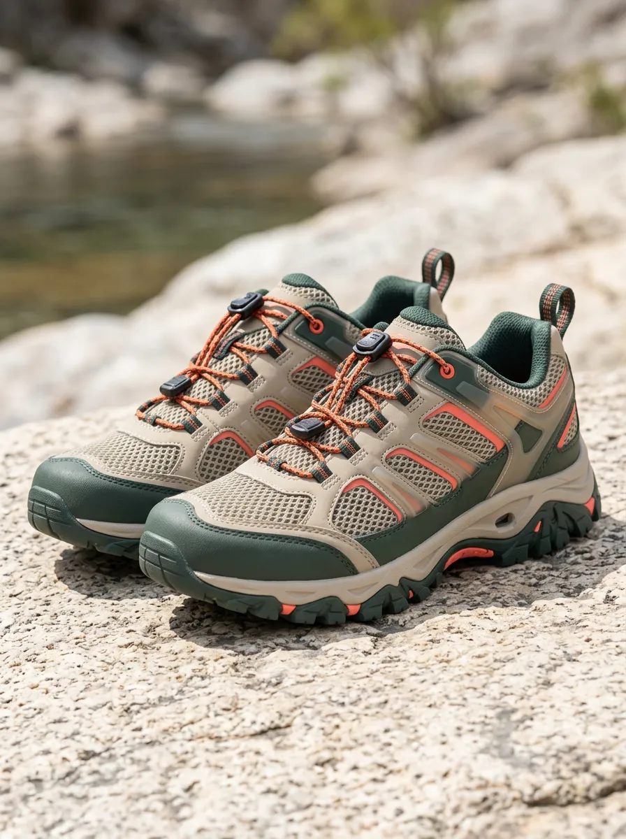 Women's Outdoor Hiking Mesh Breathable Printed Shoes