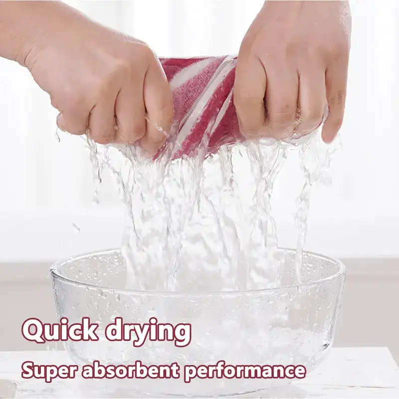Quick-Drying Dog Bathrobe - Striped Super Absorbent Pet Towel Robe with Adjustable Belly Band