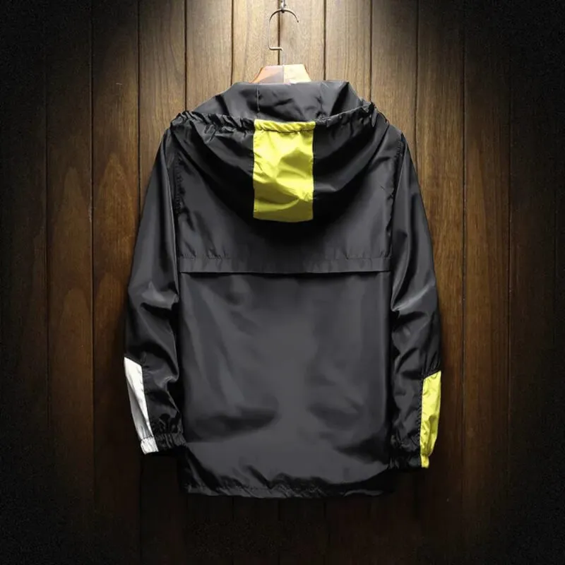 Outdoor Hooded Zip Front Lightweight Jacket