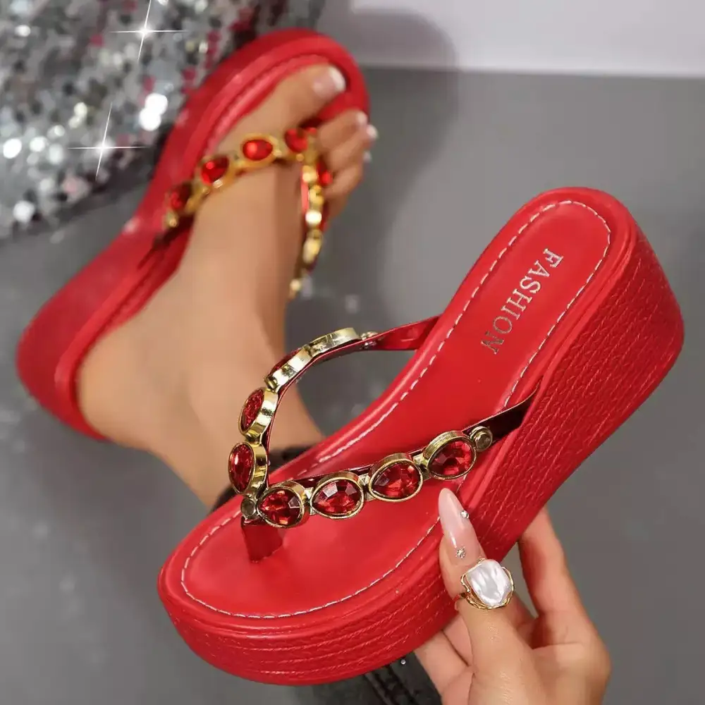 Casual Toe Post Wedge Sandals