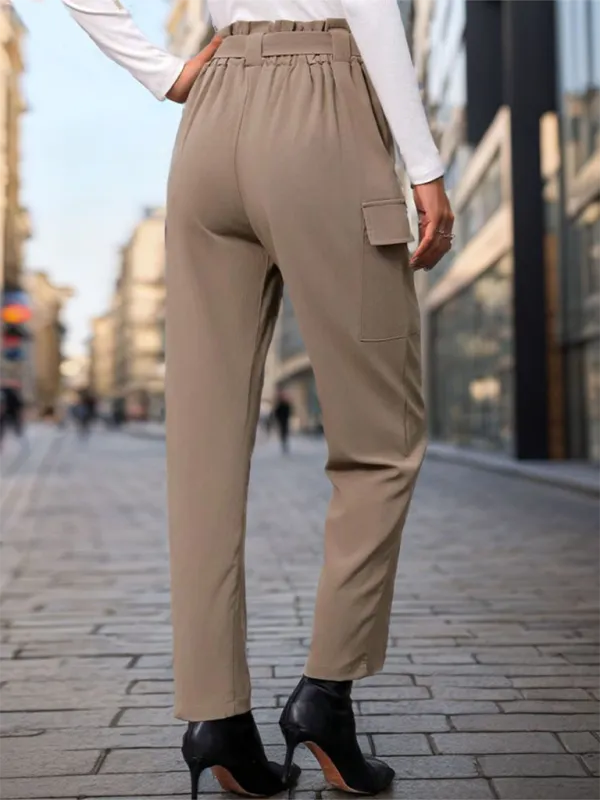 Lace Up Commuter Pocket Trousers Pants