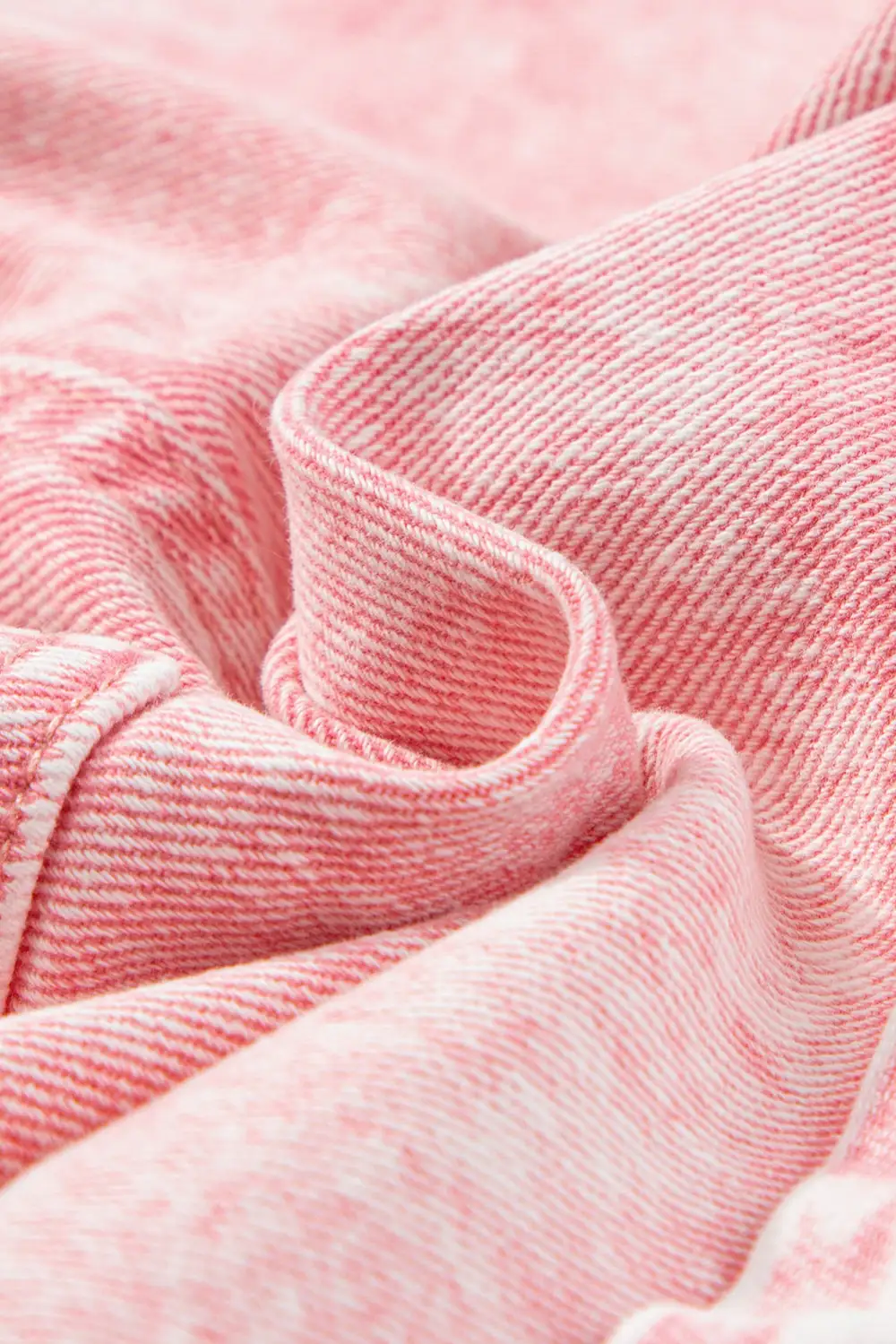 Dusty Pink Vintage Washed Frilled High