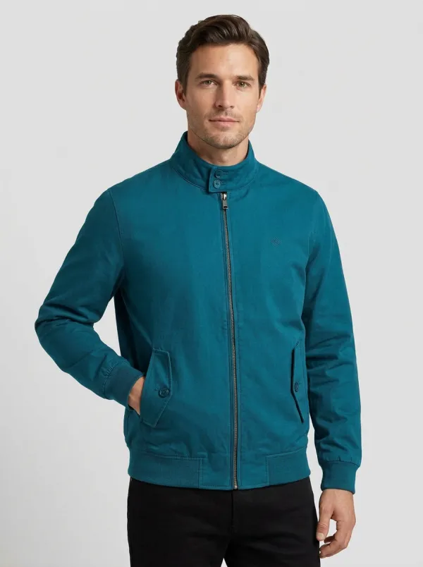 Men's Heritage Grey Stand Collar Zip-Up Jacket