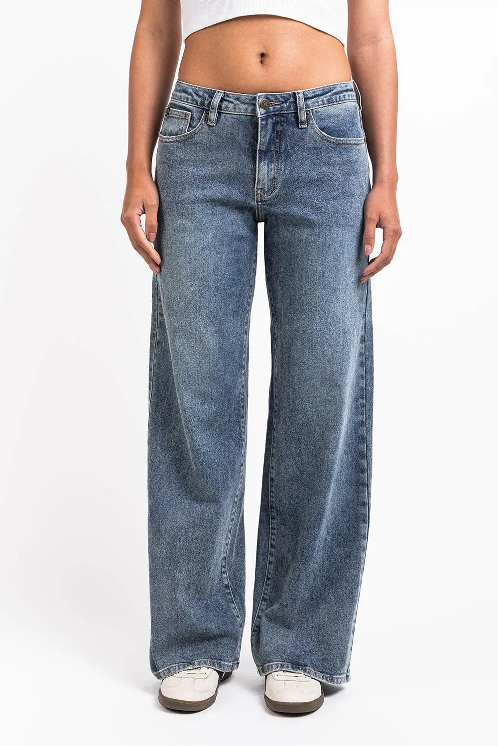 Daytime Mid Rise Wide Leg Jeans