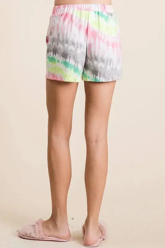 Textured Drawstring Waist Shorts