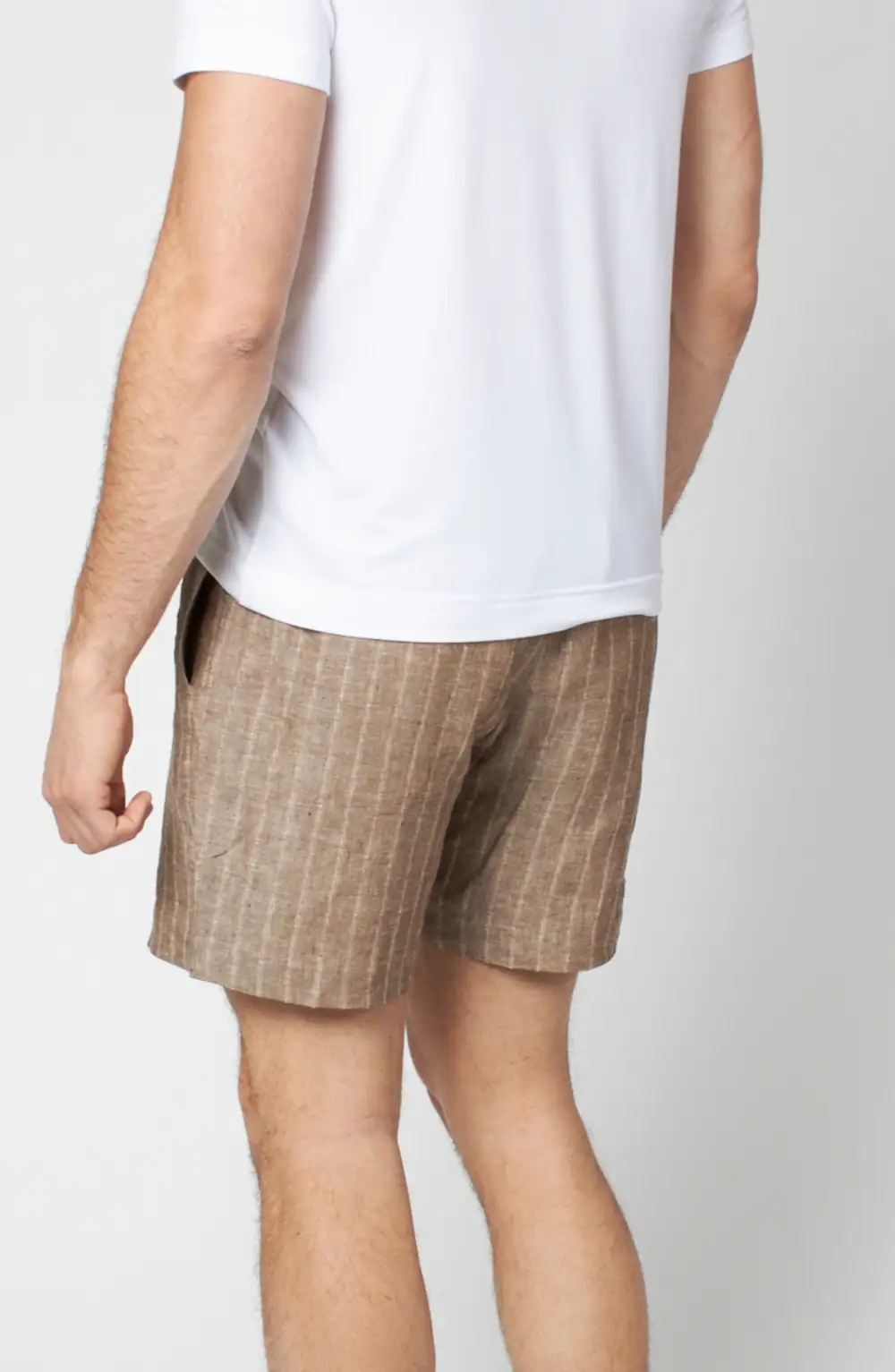 Men's Relaxed Linen Drawcord Shorts