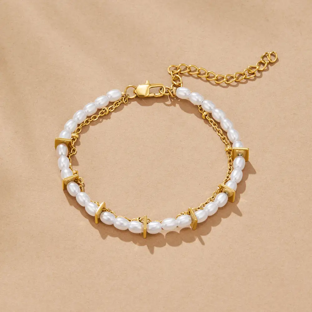 Minimal Pearl Adjustable Bracelet