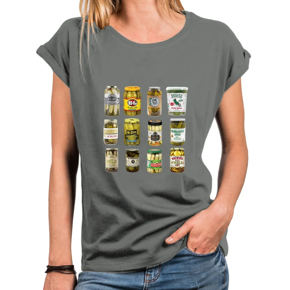 Canned Goods Pattern Short-Sleeve T-Shirts