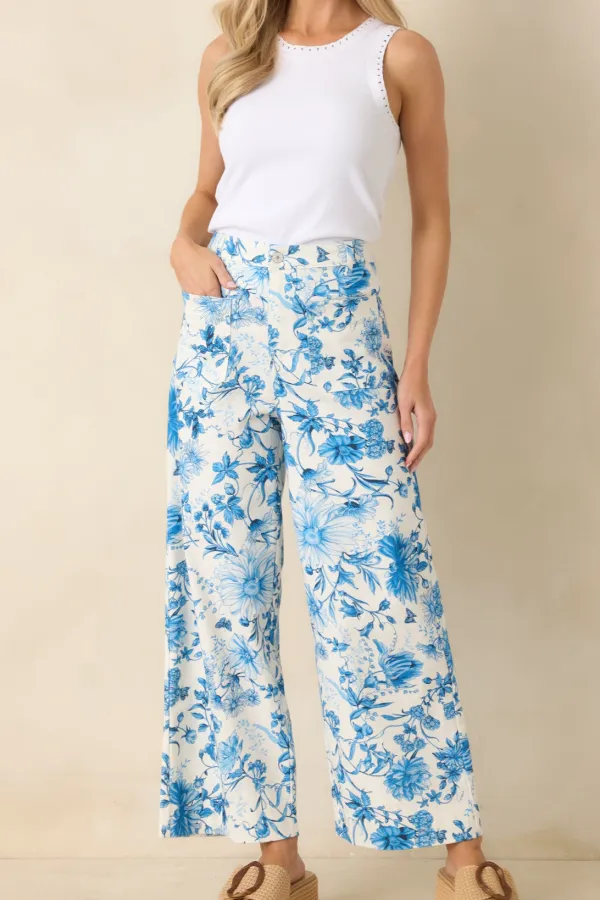 Floral Wide Leg Wide Leg Pants