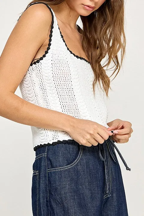 Crochet Relaxed Tank Top