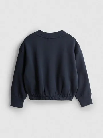 1-9yrs | Cotton Rich Lace Trim Zip-Up Sweatshirt