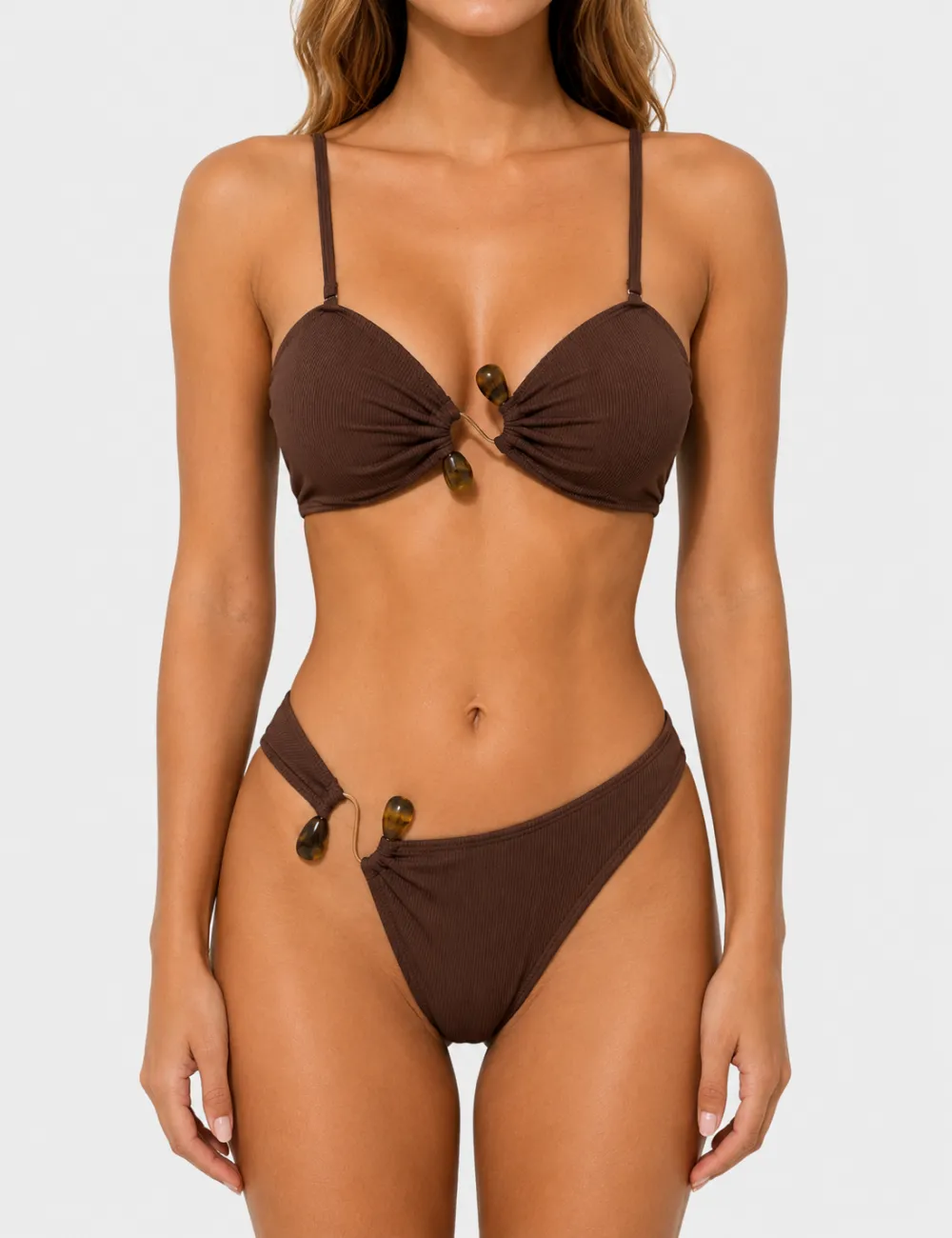 Z Clip with Natural Stone Inspired Bikini Set