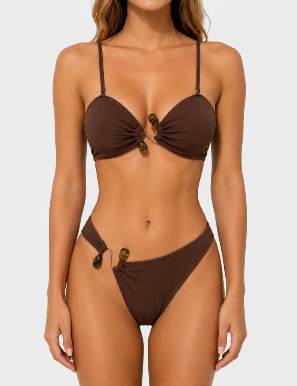 Z Clip with Natural Stone Inspired Bikini Set