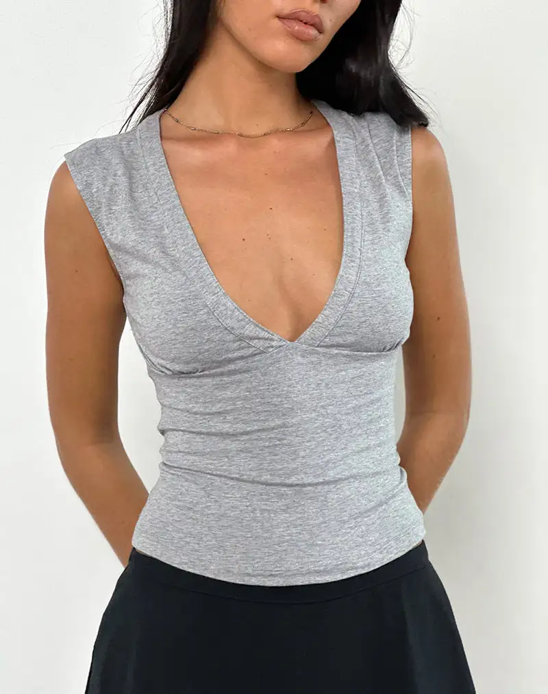 Minimal Plunge Tank Top