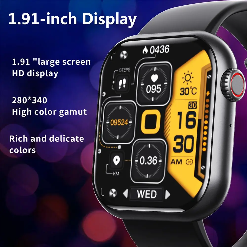 Bearscome Blood Sugar Blood Pressure Blood oxygen Sleep Monitoring Waterproof Smartwatch