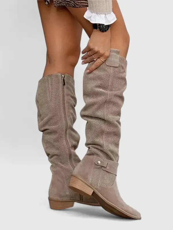Tread Sole Ankle Boots