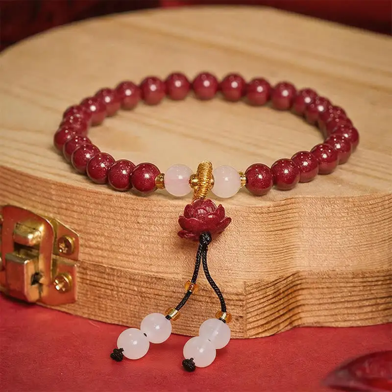 Cinnabar Lotus Bracelet