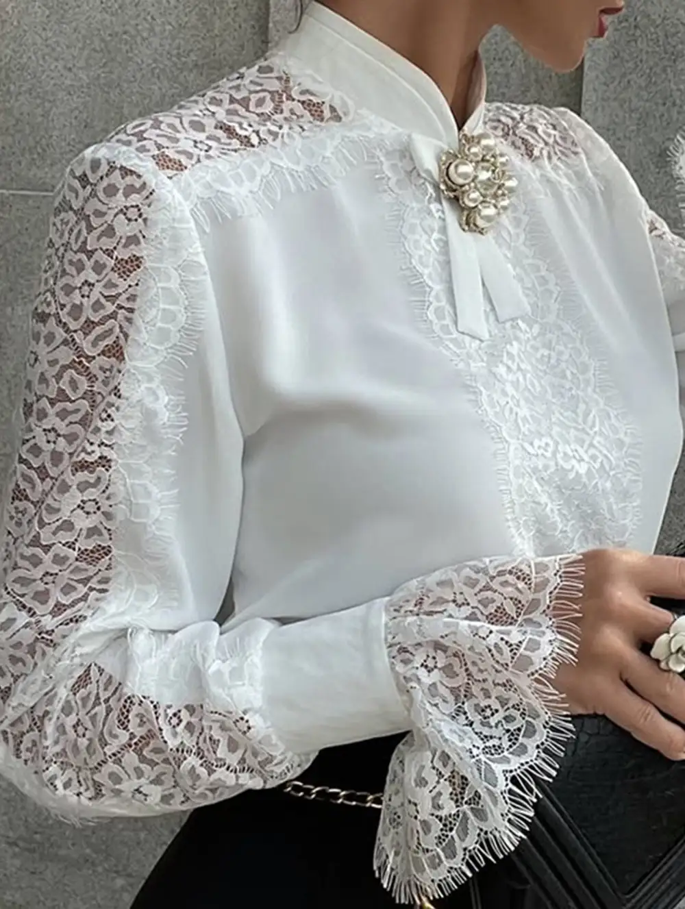 Lace Long Sleeve Top