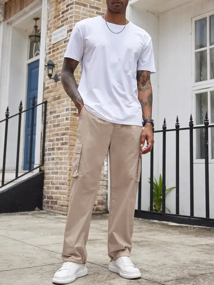 Cotton Cargo Work Pants