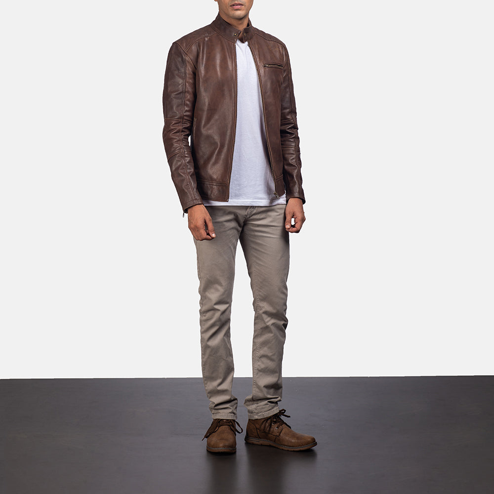 Men's Biker Leather Jacket