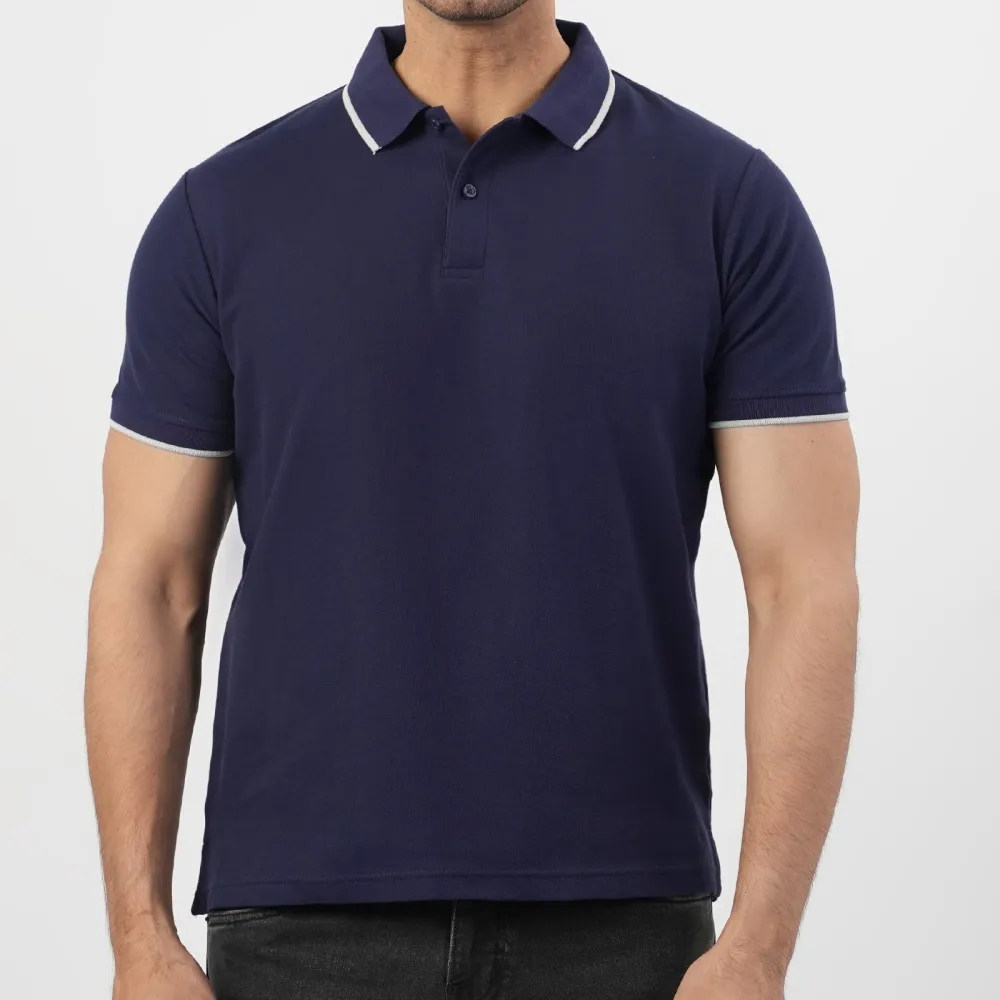 Men's Versatile Polished Polo Collar T-Shirt