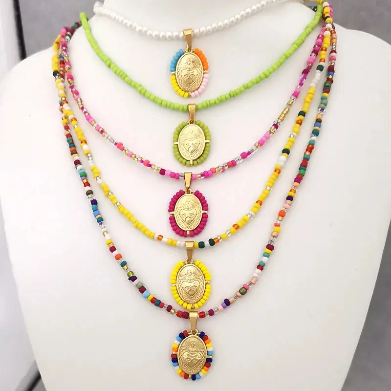Gold Plated Pearl Zirconia Beaded Fashion Necklace