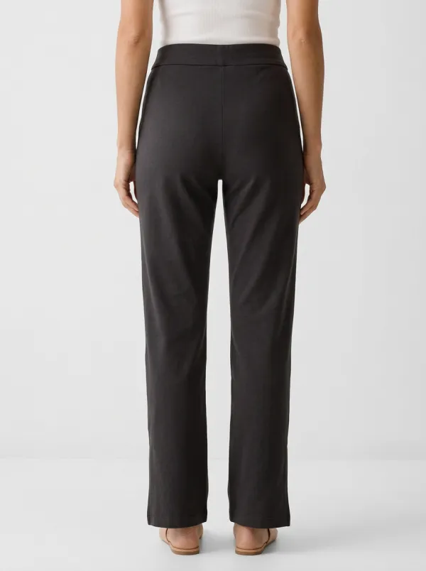 Women's Floral Embroidered Split-Hem Trousers