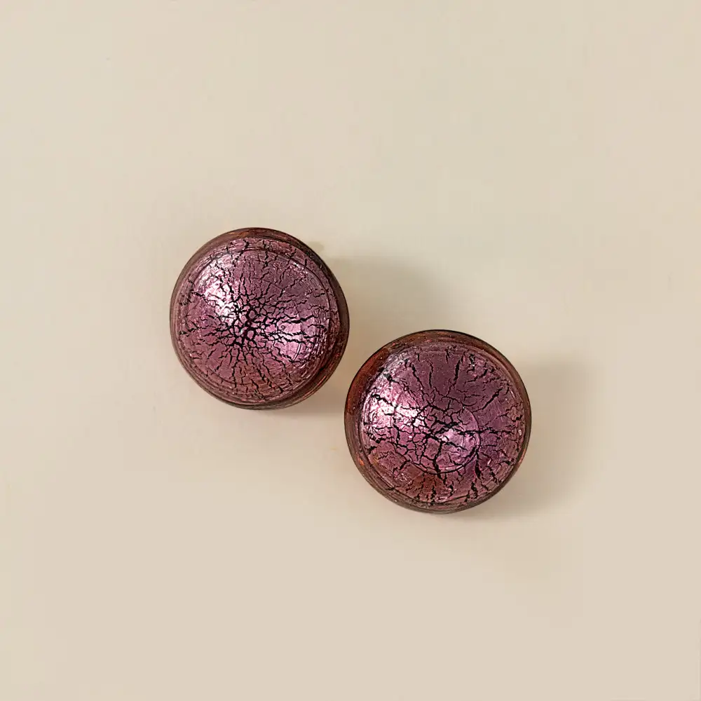 Glass Clip On Earrings