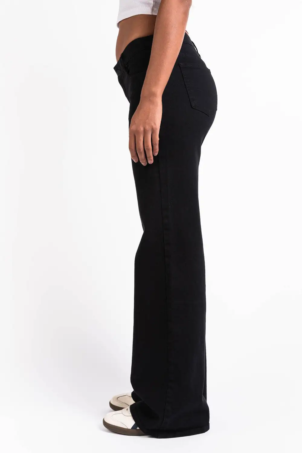 Effortless Low Rise Wide Leg Jeans