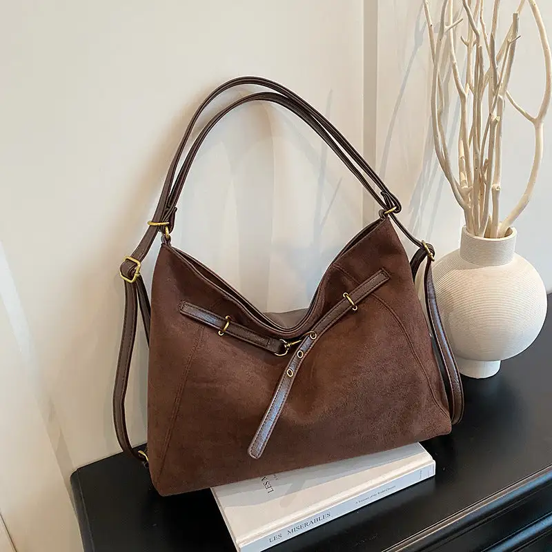 Suede Hobo Bag