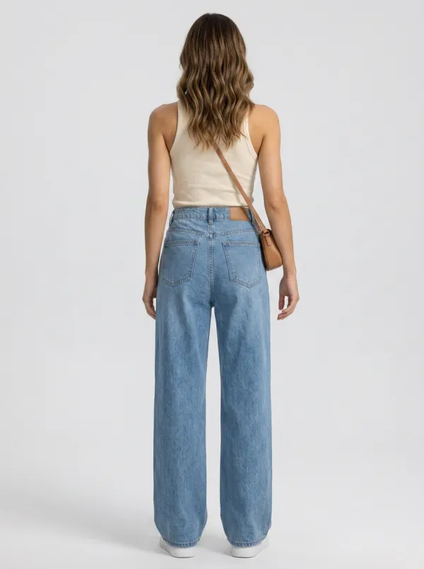 Women's Wide Leg Casual Denim Jeans