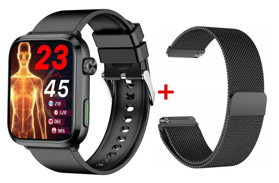 LaserHealth Pro® - Stabilize blood pressure, control blood sugar, uric acid and blood Lipid Smartwatch