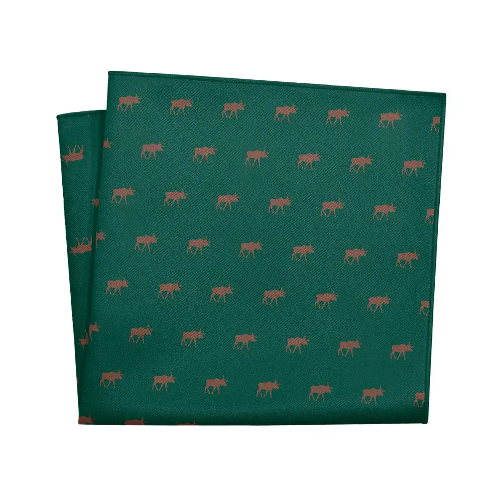 Crisp Timeless Animal Motif Pocket Square