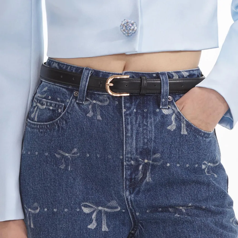 Bow Print Jeans