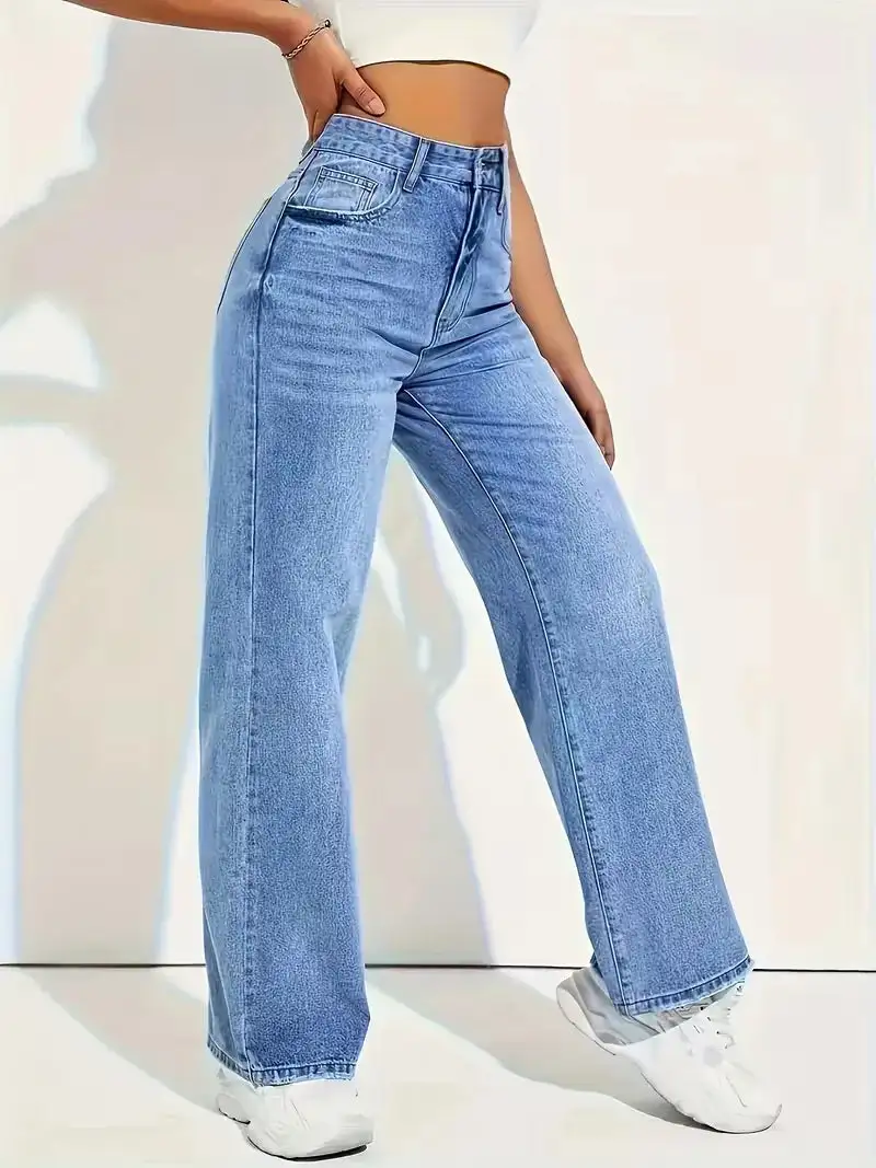 Modern High Waist Everyday Casual Jeans