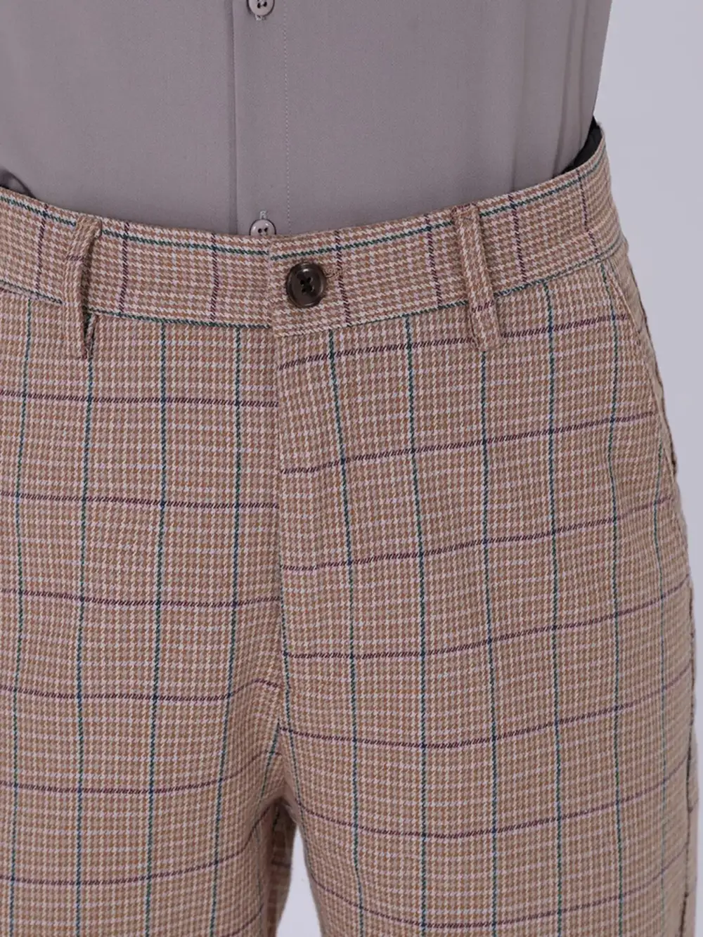 Slim Fit Plaid Pants