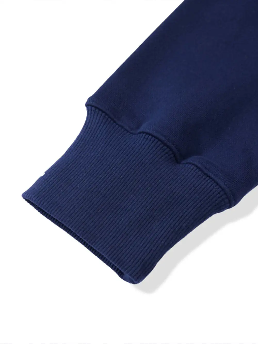 Heavyweight Half-Zip Embroidered Stand-Collar Sweatshirt