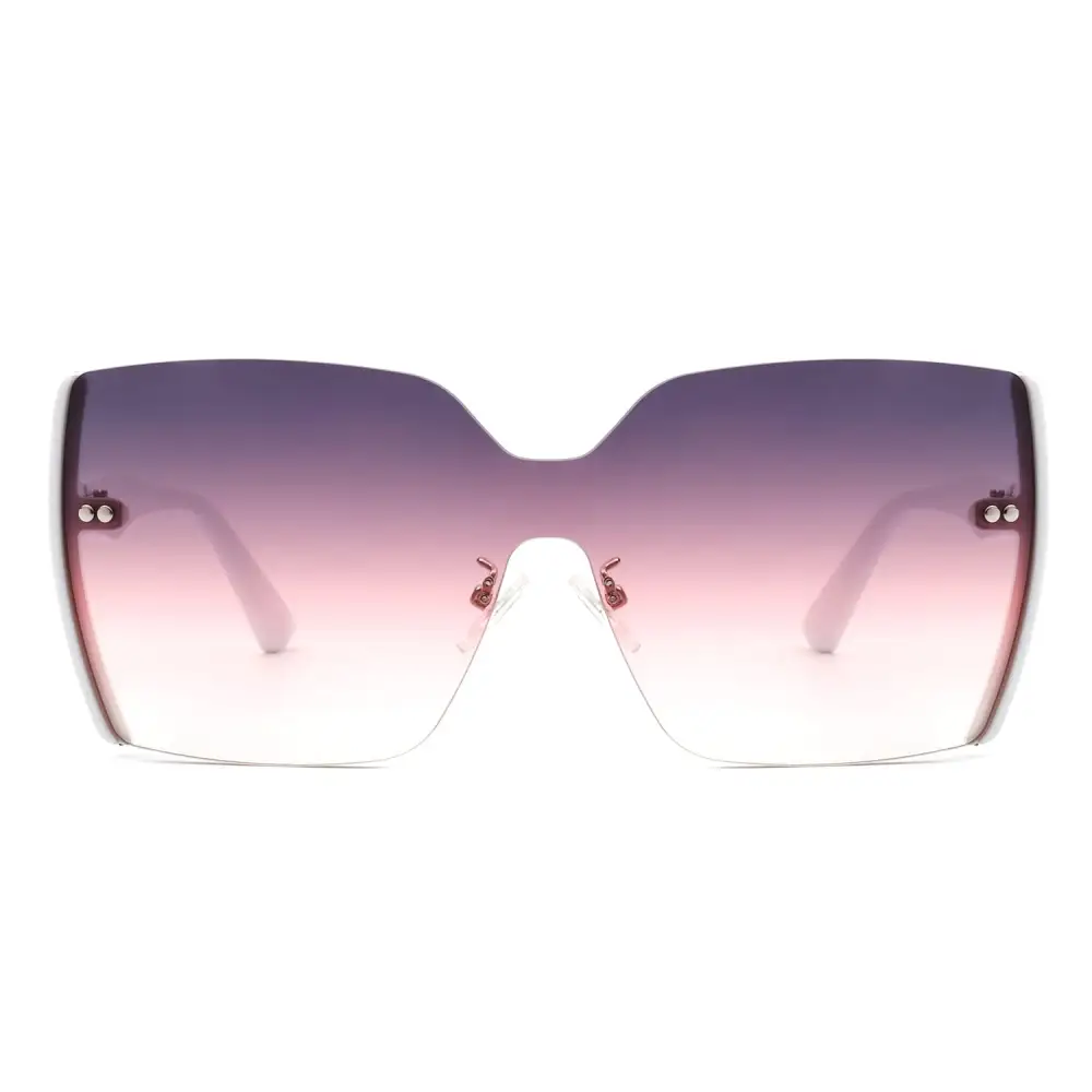 Woven Square Frame Sunglasses