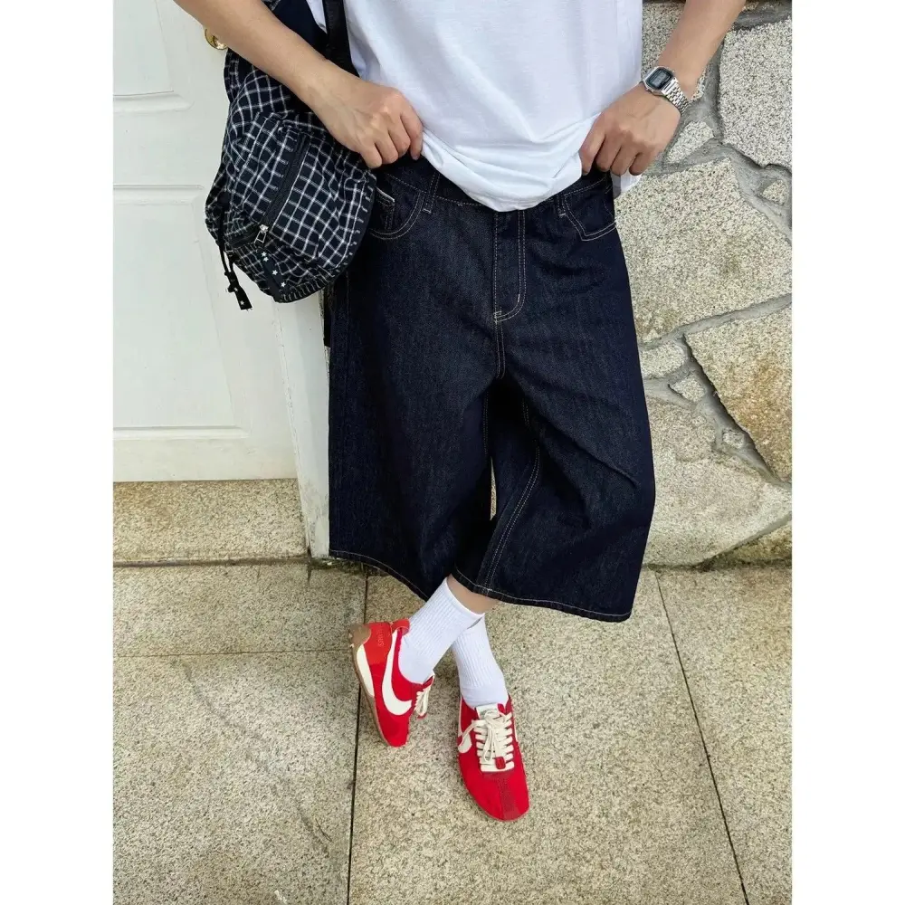 Vintage Washed Straight Shorts