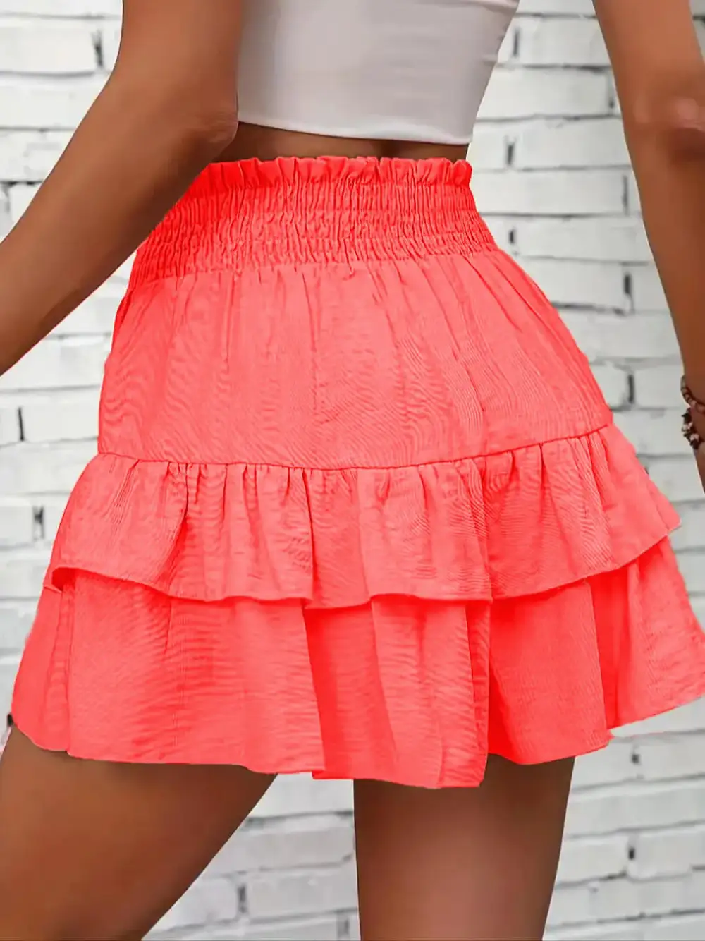 Ruffle High Waist Skort