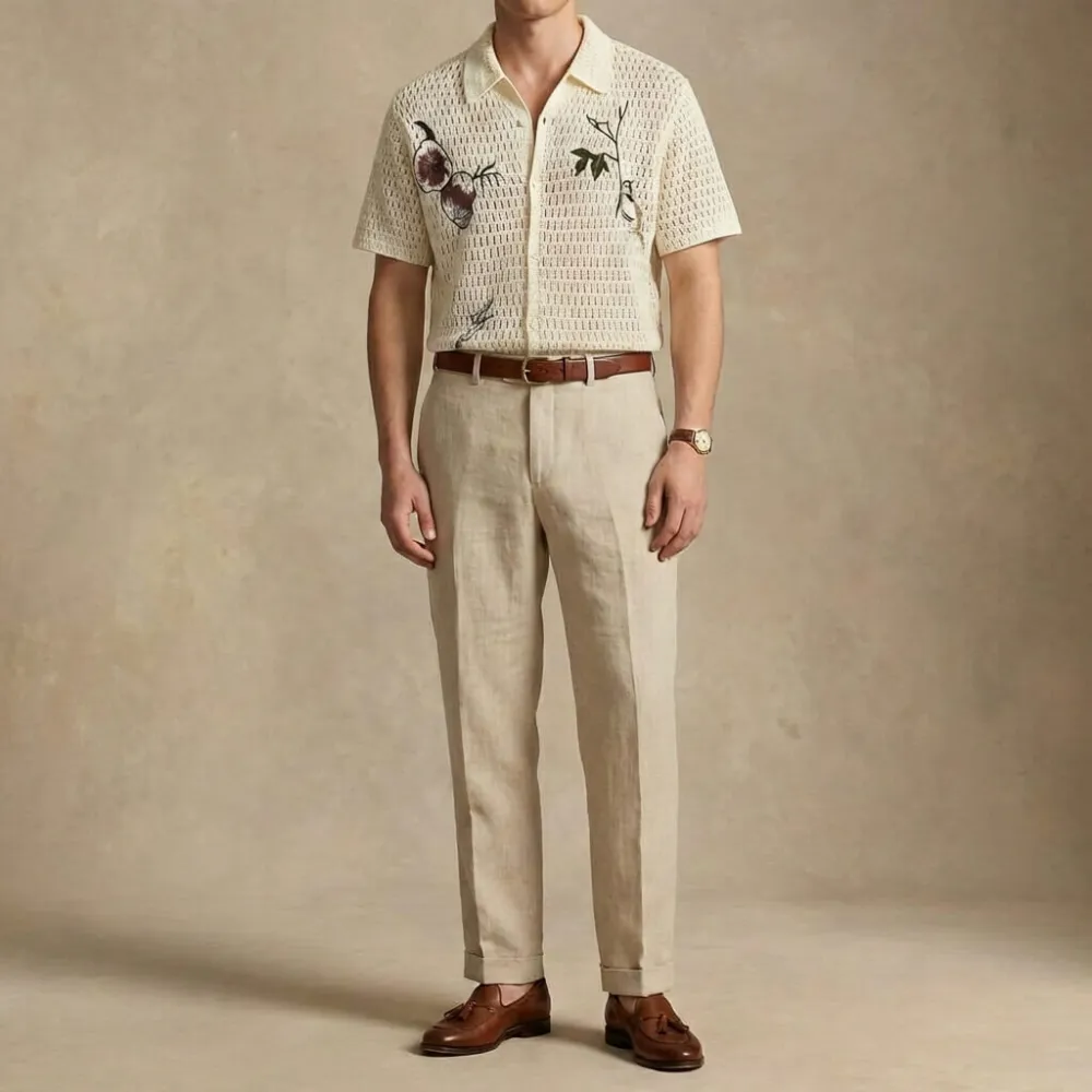 Easygoing Embroidered Polo Shirt