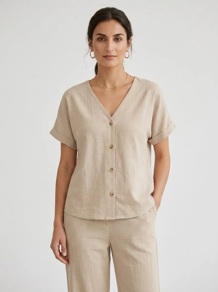 Everyday Short-Sleeve Women's V-Neck Shirt