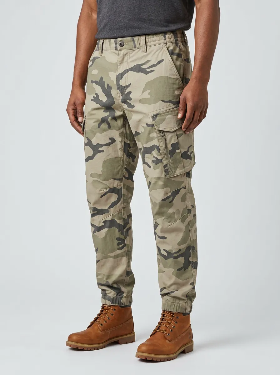 Men's Outdoor Tactical Camouflage Printed Cargo Pants