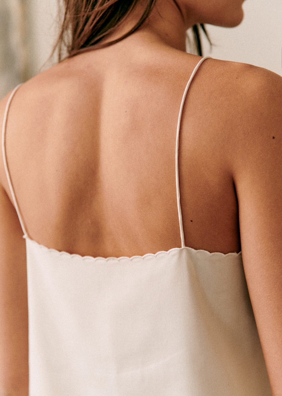 Lace Cutout Spaghetti Strap Top