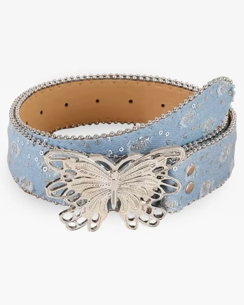 Butterfly Buckle Women's Belt