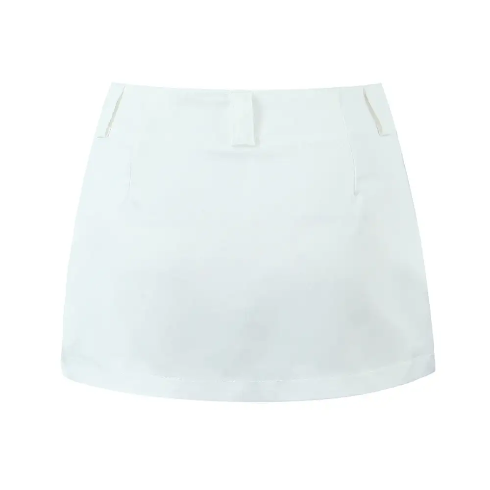 Pocketed High Waist Straight Fit Skirt