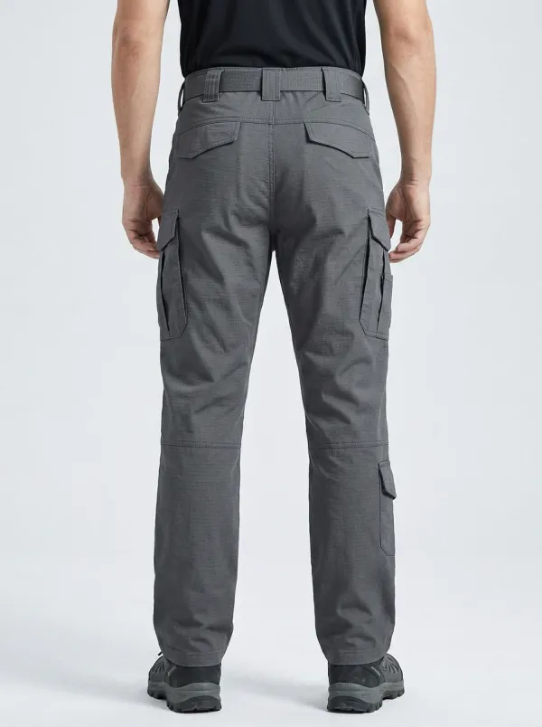 Refined Ripstop-Style Outdoor Men's Multi-Pocket Waterproof Tactical Cargo Pants