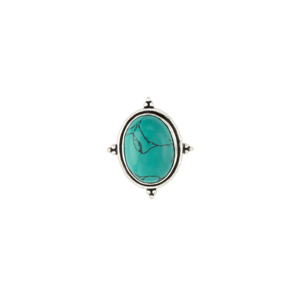 Oval Faux Stone Detailed Ring