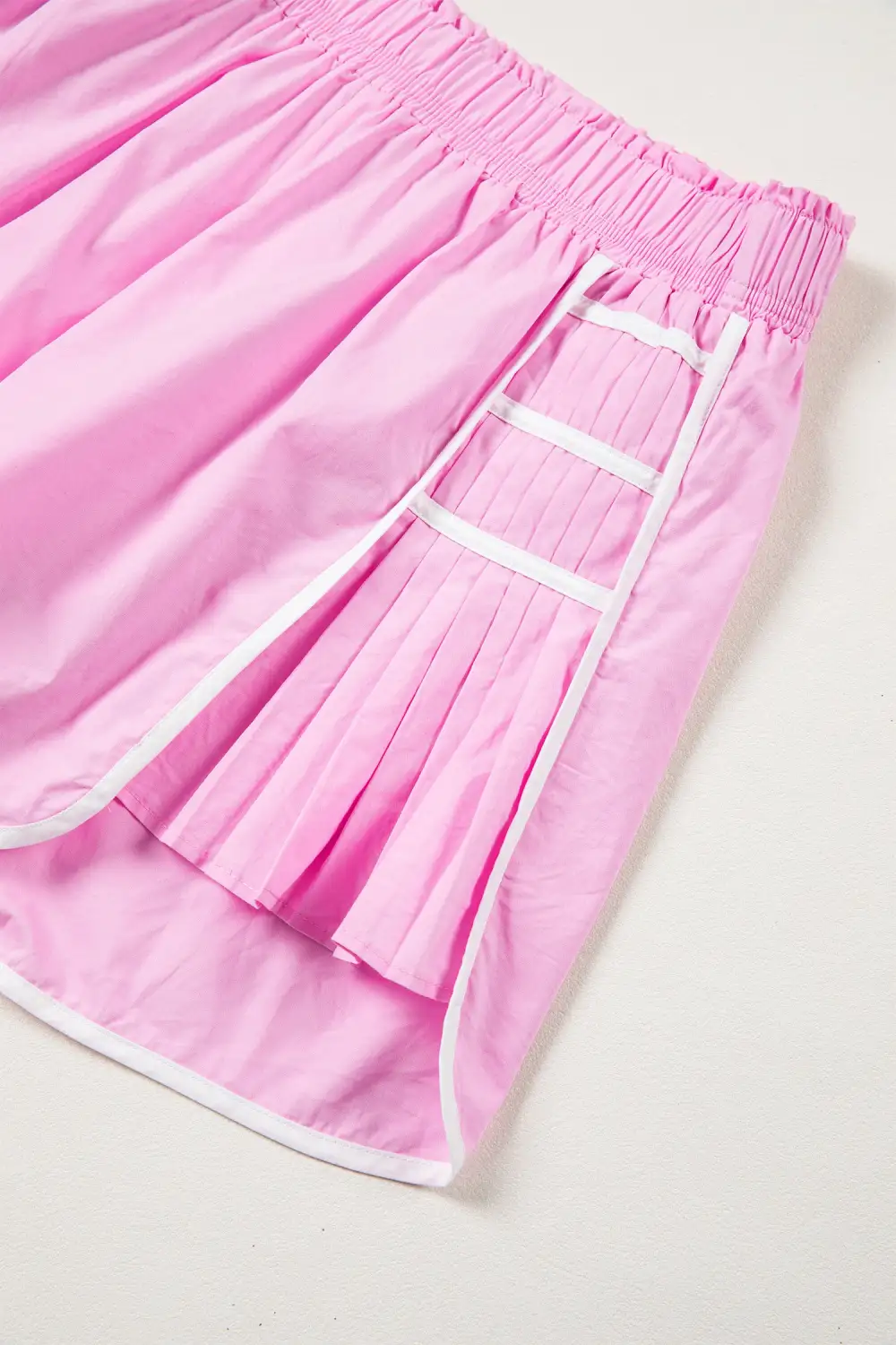 Relaxed Fit Pleated Casual Shorts